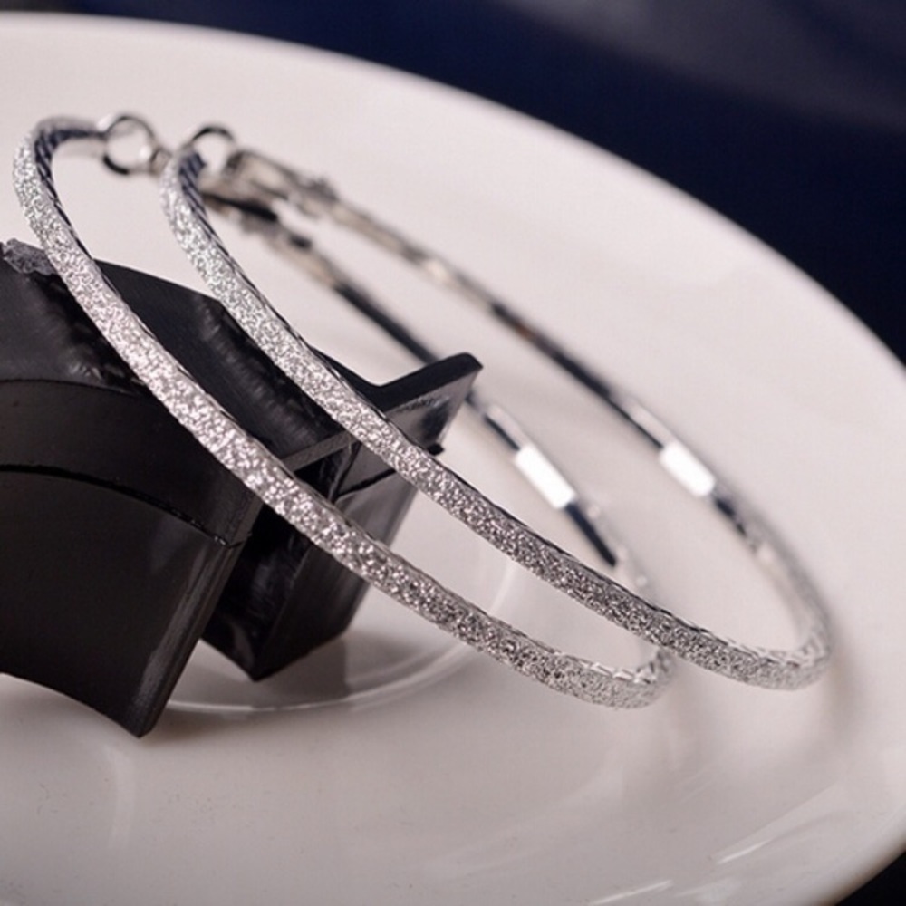 Silver Hoop Earrings